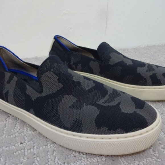 Rothys The Sneaker Women's Size 8 US Gray Camo Flat Slip-on Slippers Shoes - Picture 8 of 10